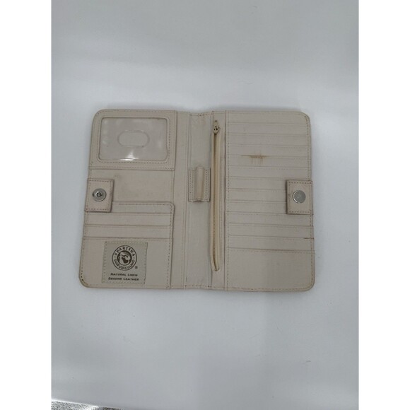 Spartina 449 Daufuskie Island Floral Snap Wallet Linen Print Leather Bifold - Picture 8 of 10